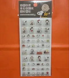 スヌーピー　ドロップブロックシール　タイルシール