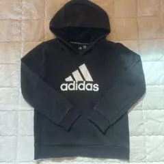 最終値下げadidas 黒 パーカー 130cm
