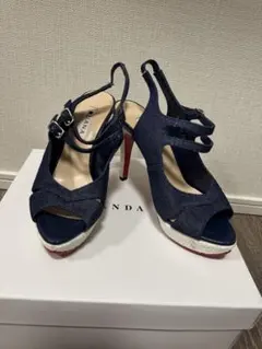 DIANA デニム ストラップ パンプス 23cmのサムネイル