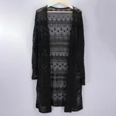 ＣＥＣＩＬ McBEE 透かし編みロングカーディガン 羽織りタイプ Mのサムネイル