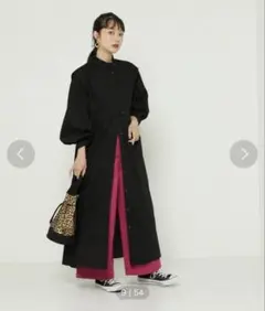 FREAK'S STORE バルーンスリーブフレアマキシワンピース