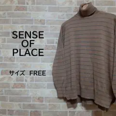 SENSE OF PLACE タートル ネック セーター♪