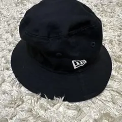 NEW ERA ブラック キッズバケットハット 美品