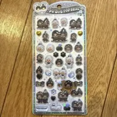 Monchhichi モンチッチ うるちゅるポップアップシール 黒