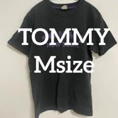 ［TOMMY］古着　ブラック　Tシャツ　Mサイズのサムネイル