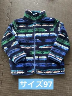 電車柄 フリースジャケット サイズ97
