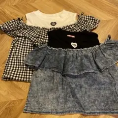 Ricca Ricca オフショルダーTシャツ 2枚セット
