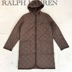 美品❗️RALPH LAUREN キルティングコート　中綿　ダークブラウン　L