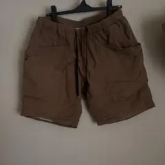 ブラウン ショートパンツ ゴムウエストのサムネイル