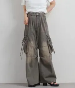 kastane カーゴデニムパンツ グレー サイズ2