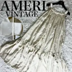 AMERI MEDI SILKY STRAP DRESS S