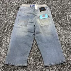 【新品未使用】EDWIN リブショーツ デニムハーフパンツ 160 男の子