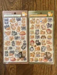 【正規品】 和柄 ボンボンドロップシール 柴犬