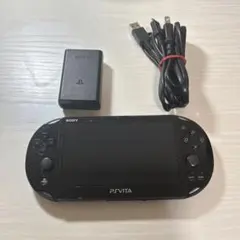 PS Vita 本体 充電器 USBケーブル付き ブラック マインクラフトソフト