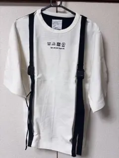 SHAREEF ストラップ付きTシャツ ホワイト