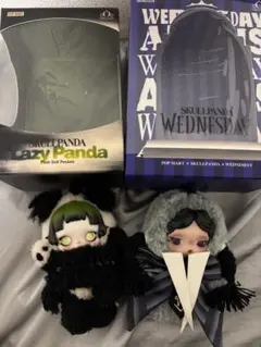 スカルパンダ　レイジーパンダ　ウェンズデー　popmart