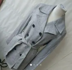 UNTITLED シルク混ロングコート