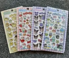 3D キャラクター ぷくぷく立体 サンリオ 4枚セット