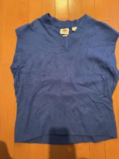 Levi's 青 Vネック ベスト M 新品