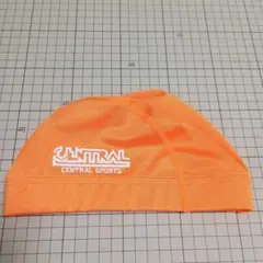 CENTRAL SPORTS 水泳帽 オレンジ Mサイズ