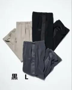 【UNIQLO × NEEDLES コラボ】フリースワイドパンツ ニードルス L
