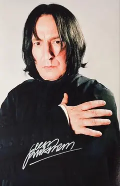 ハリー・ポッター アラン・リックマン 直筆サイン入り写真 保証書付