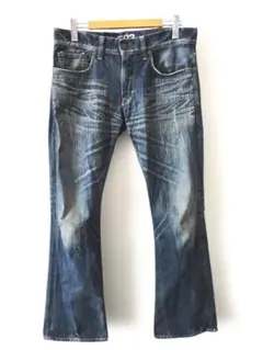 Y2K 00's archive EDWIN 鬼ヒゲ ワイド フレアデニム