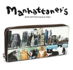新品・未使用】マンハッタナーズ 長財布 猫いっぱいの夜空 - メルカリ