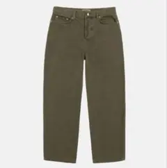 Stussy Big Ol' Washed キャンバス ジーンズ オリーブ 34 - メルカリ