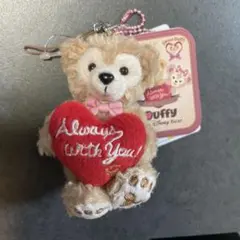 ダッフィー　バレンタイン　ぬいぐるみストラップ