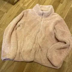 ユニクロ ファーリーフリースジャケット（長袖） 150cm ピンク