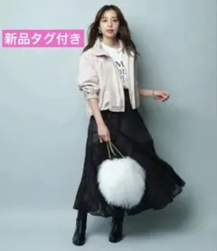 【新品タグ付】JUSGLITTY ジャガードチェックマーメイドスカートのサムネイル
