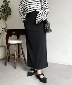 prose verse ウエストドロストカットリブナロースカート M