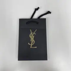YSL 黒い紙袋 ゴールドロゴ