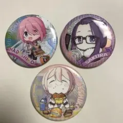 ゆるキャン△ 各務原なでしこ 各務原桜 缶バッジ 3点 セット売りのサムネイル
