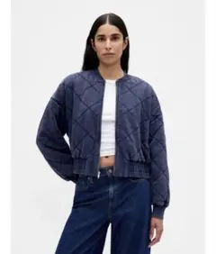 GAP キルティングジャケット ネイビー