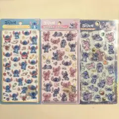 ボンボンドロップシール　プチドロステッカー　スティッチ　3枚セット