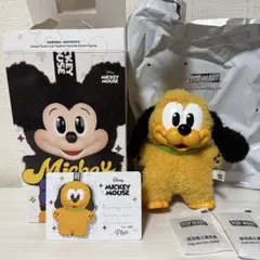ポップマート ディズニー ミッキーファミリー プルート ぬいぐるみキーチェーン
