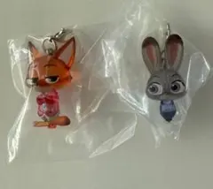 ズートピア2 めじるしアクセサリー ニックとジュディ ガチャガチャ