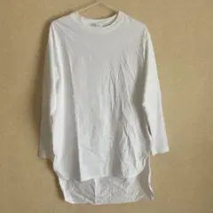 コットンサイドスリットビッグロングスリーブTシャツ