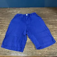 【古着☆サイズ150】ブランシェス　BRANSHES ハーフパンツ　ネイビー