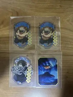 ダイカット　クリア　ステッカーガム　4枚セット