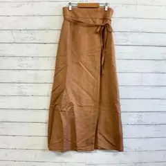 NATURAL BEAUTY BASIC ブラウン ロングスカート Mサイズ