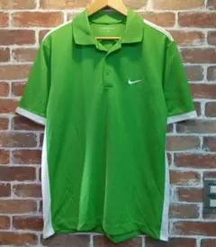 Nike Golf DRI-FIT グリーン ポロシャツ 半袖 L