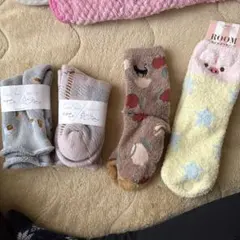 ウィズ 動物柄 チェック柄 ソックス 4足セット