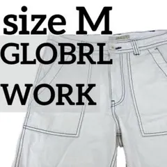 GLOBAL WORK グローバルワーク ハーフパンツ ホワイト M 綿100%