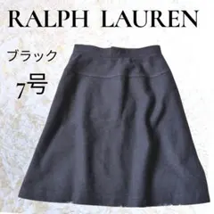 ラルフローレン フレアスカート ブラック 7 M相当
