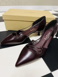 【新品未使用】LE TALON パンプス 22cm ボルドー