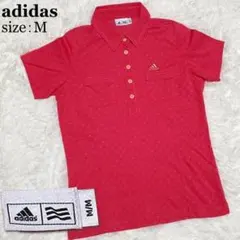 美品 ■ adidas ゴルフウェア 半袖ポロシャツ 半ポロ M アディダス