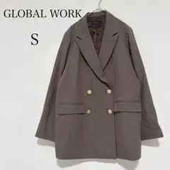 グローバルワーク テーラードジャケット ダブル 金ボタン ゆったりシルエットのサムネイル